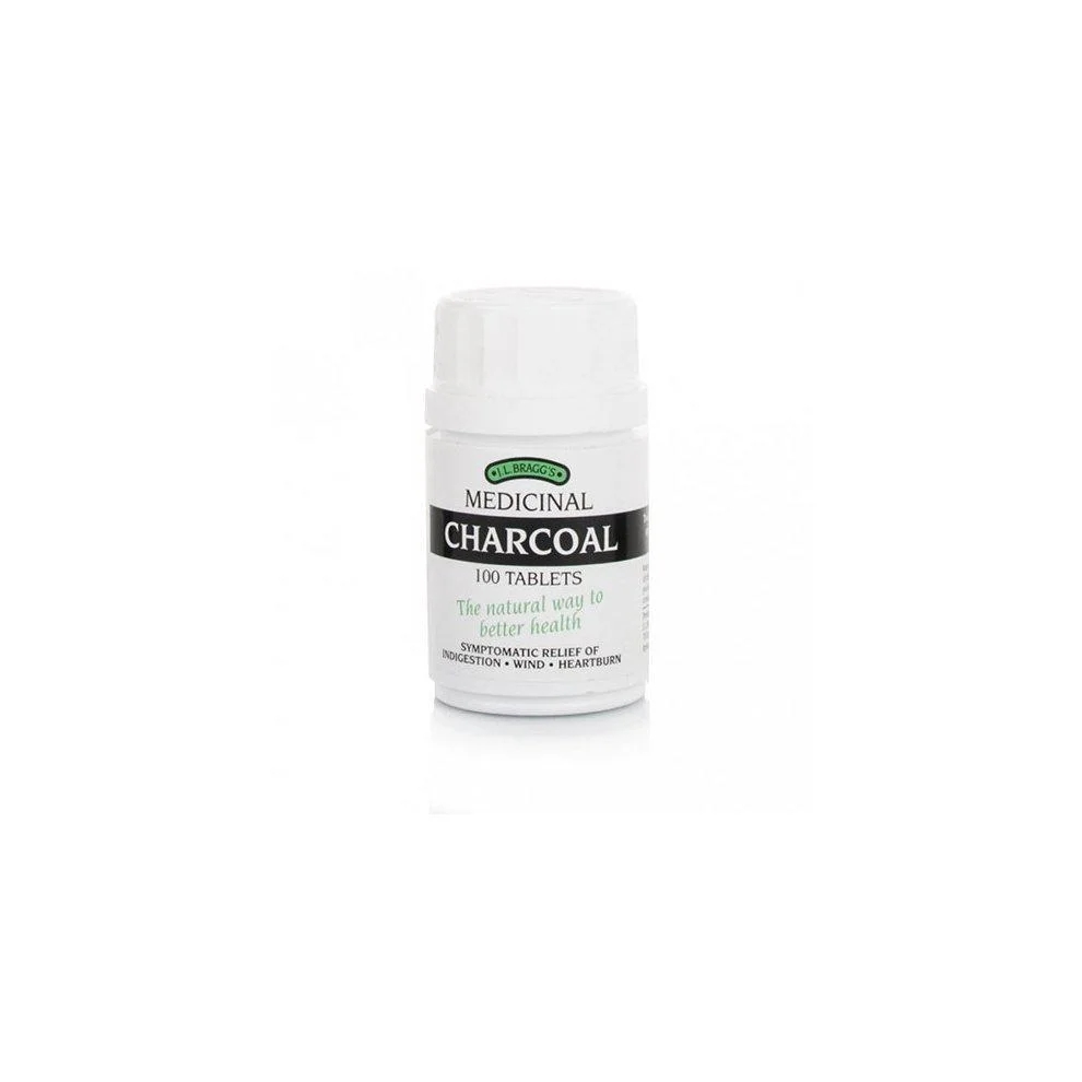 Bragg's Medicinal Charcoal 100 Tablets The Natural Way To Better Health