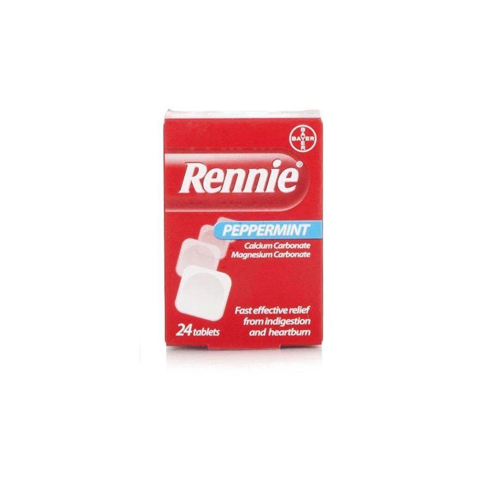 Rennie Peppermint 24 Tablets Relief from Indigestion