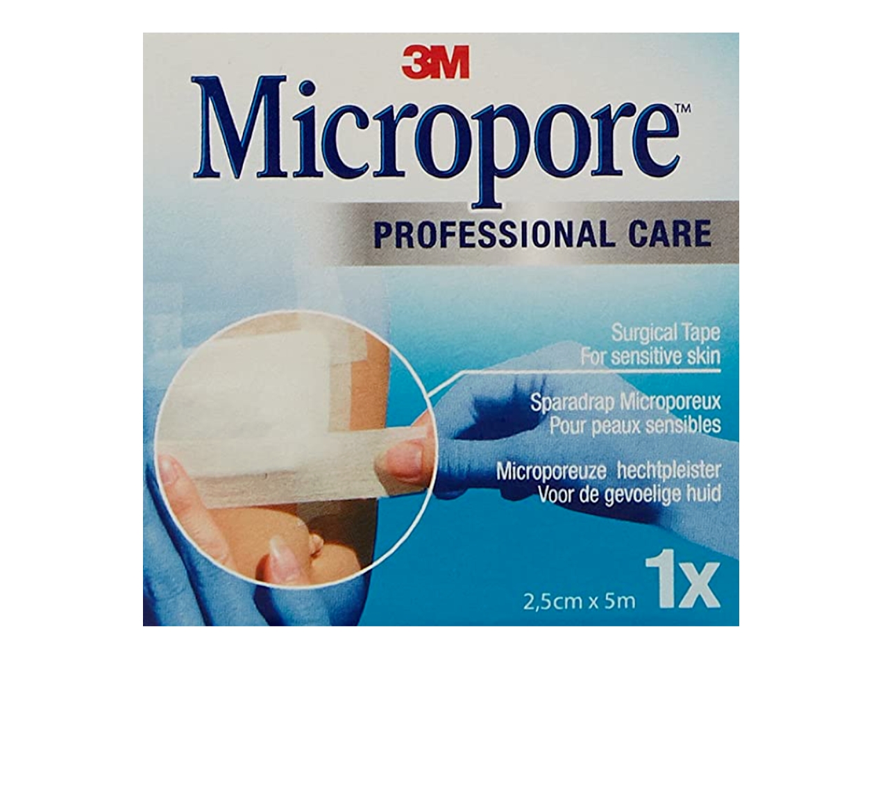 3M Micropore Surgical Tape 2.5cm x 5M Single